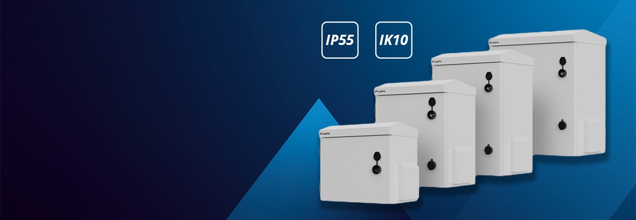 Nové 10-palcové rackové skrine s krytím IP 55