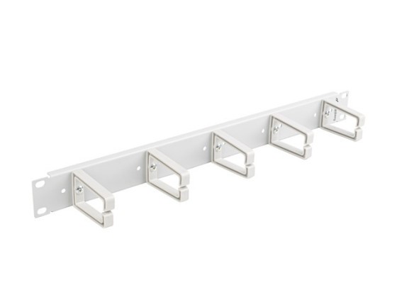 19" PANEL NA SPRÁVU KÁBLOV S 5 PLASTOVÝMI DRŽIAKMI 1U TYP B SIVÝ LANBERG