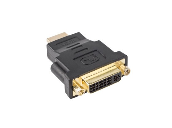 HDMI(M)->DVI-D(F)(24+5) ADAPTÉR JEDNOPÁSMOVÝ ČIERNY LANBERG