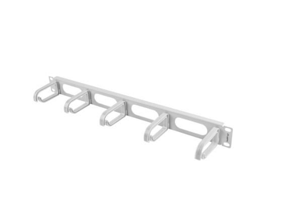 19" PANEL NA SPRÁVU KÁBLOV 5 KRÚŽKOV - TYP B 1U SIVÝ LANBERG