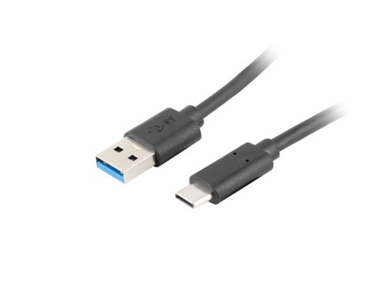 USB-C(M)-&gt;USB-A(M) 3.1 KÁBEL 1M ČIERNY LANBERG