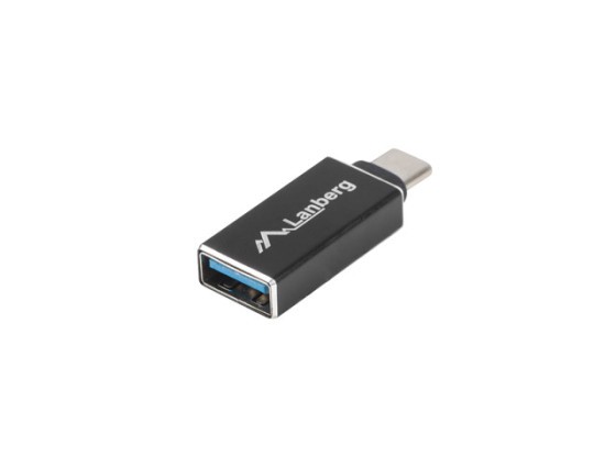 ADAPTÉR USB-C(M) 3.1-&gt;USB-A(F) ČIERNY OTG LANBERG