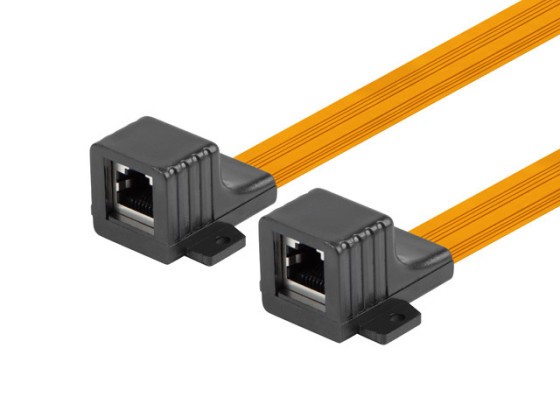 RJ45 INLINE SPOJKA TENKÝ KÁBEL S OKNOM 17CM LANBERG