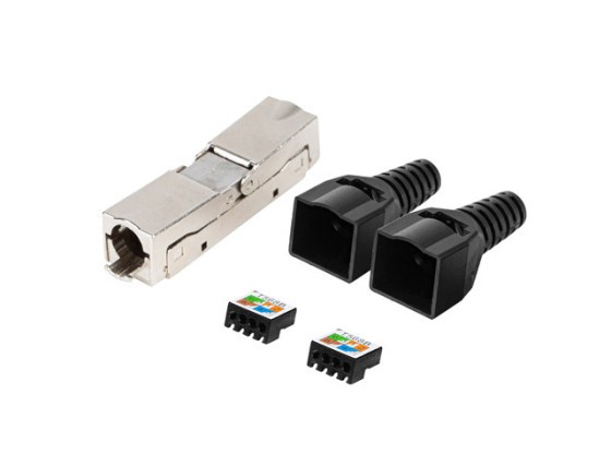 2X RJ45 CAT6 FTP KONEKTOR 8P8C BEZNÁSTROJOVÝ ADAPTÉR LANBERG