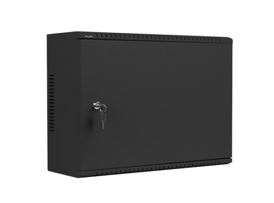 RACKOVÁ SKRIŇA 19" NÁSTENNÁ 4U+3U/540X200 NÍZKOPROFILOVÁ ČIERNA LANBERG (ZMONTOVANÁ)