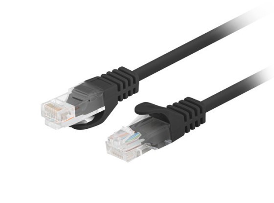 PATCHCORD CAT.6 UTP 7,5 M ČIERNY FLUKE PREŠIEL LANBERG