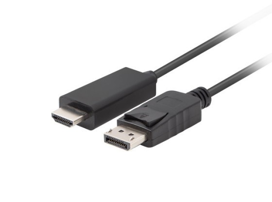 DISPLAYPORT(M) V1.1 ->HDMI(M) KÁBEL 1M ČIERNY LANBERG