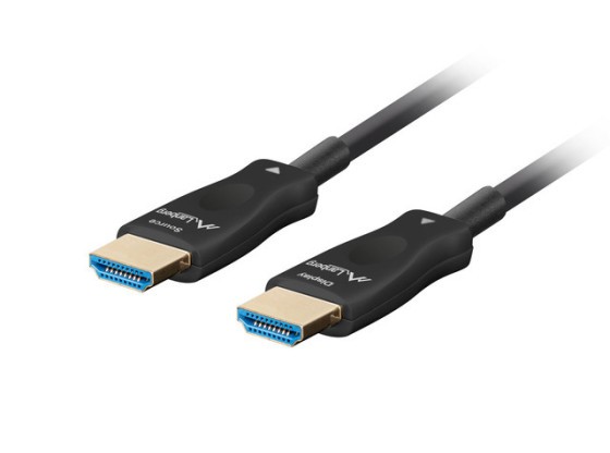 KÁBEL HDMI M/M V2.1 10M OPTICKÝ ČIERNY AOC LANBERG