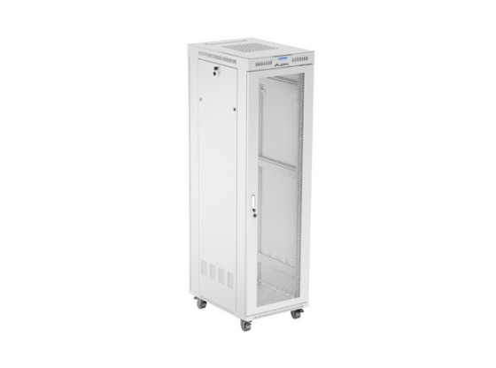 INŠTALAČNÁ SKRIŇA 19" 42U 600X800 ŠEDÁ S PERFOROVANÝMI DVERAMI LANBERG (PLOCHÉ BALENIE)