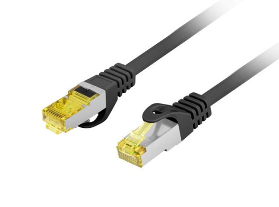 PATCHCORD CAT.6A S/FTP LSZH CU 10M BLACK FLUKE PASS LANBERG