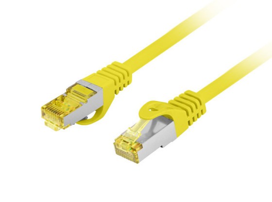 PATCHCORD CAT.6A S/FTP LSZH CU 20M ŽLTÁ FLUKE PREŠIEL LANBERG