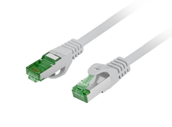 PATCHCORD CAT.7 S/FTP LSZH CU 15M ŠEDÁ FLUKE PREŠIEL LANBERG