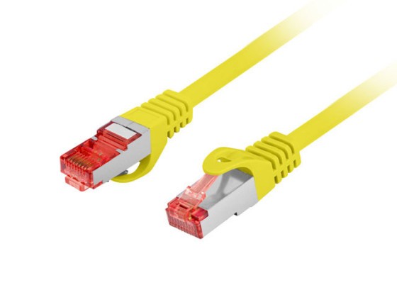 PATCHCORD CAT.6 S/FTP LSZH CU 3M ŽLTÁ FLUKE PREŠIEL LANBERG