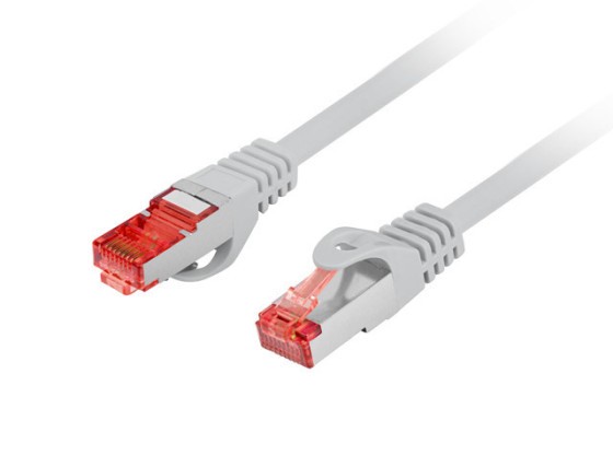PATCHCORD CAT.6 S/FTP LSZH CU 15M ŠEDÁ FLUKE PREŠIEL LANBERG