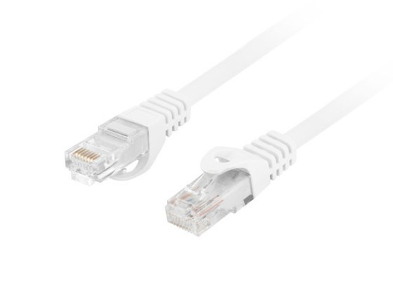 PATCHCORD CAT.6 UTP LSZH CU 1M WHITE FLUKE PASS LANBERG