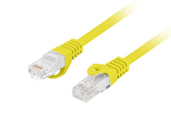 PATCHCORD CAT.6 UTP LSZH CU 15M ŽLTÁ FLUKE PREŠIEL LANBERG