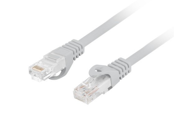 PATCHCORD CAT.6 UTP LSZH CU 15M ŠEDÁ FLUKE PREŠIEL LANBERG