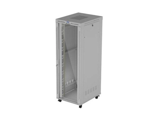 RACKOVÁ INŠTALAČNÁ SKRIŇA 19" 47U 800X1000 SIVÉ SKLENENÉ DVERE LCD LANBERG (FLAT PACK) V2