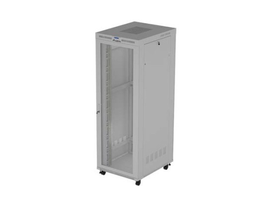 INŠTALAČNÝ STOJAN 19" 47U 800X1000 ŠEDÝ S PERFOROVANÝMI DVERAMI LANBERG (FLAT PACK) V2