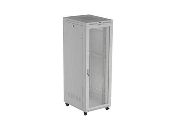 INŠTALAČNÝ STOJAN 19" 47U 800X1000 ŠEDÝ S PERFOROVANÝMI DVERAMI LANBERG (FLAT PACK) V2