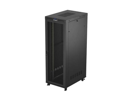 INŠTALAČNÝ STOJAN 19" 47U 800X1200 ČIERNY LCD PERFOROVANÉ DVERE LANBERG (FLAT PACK) V2