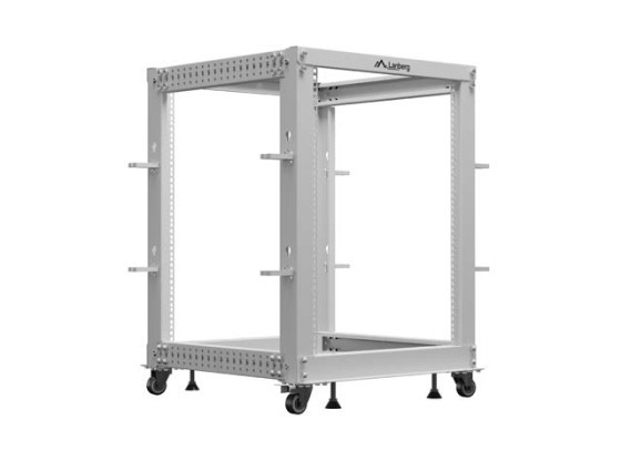 OTVORENÝ RACK 19" 15U 600X600-1100 NASTAVITEĽNÝ ŠEDÝ LANBERG
