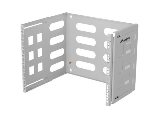 NÁSTENNÝ RACK 19" 8U 497X400/240 SIVÝ LANBERG