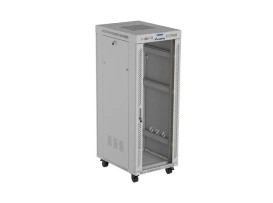 INŠTALAČNÝ STOJAN 19" 32U 600X800 SIVÉ SKLENENÉ DVERE LCD LANBERG (FLAT PACK) V2