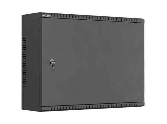 Inštalačná skriňa TPR 19" so sieťovanou doskou 560 × 420 × 180, čierna, LANBERG (zmontovaná)