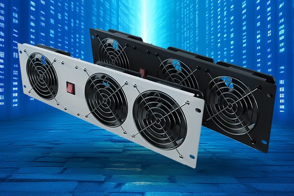 Spustenie: Vertikálne 19" ventilačné panely 3U Lanberg