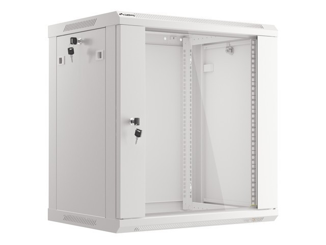 RACKOVÁ SKRIŇA 19" NÁSTENNÁ 12U/600X450 (FLAT PACK) SIVÁ LANBERG V2