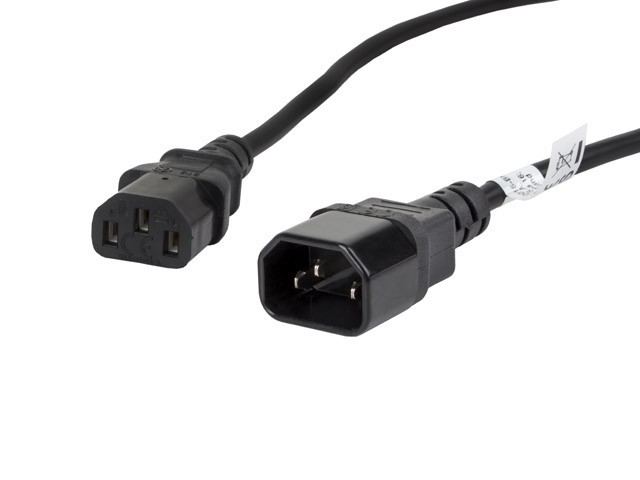 IEC 320 C13->C14 KÁBEL 1,8 M VDE ČIERNY LANBERG