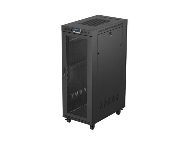 INŠTALAČNÁ SKRIŇA 19" 32U 600X1000 ČIERNA LCD PERFOROVANÉ DVERE LANBERG (PLOCHÉ BALENIE)